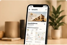 Perfil de negocio en Google mostrado en un teléfono